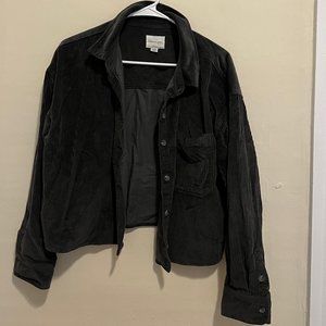 Black American Eagle Corduroy Button Down